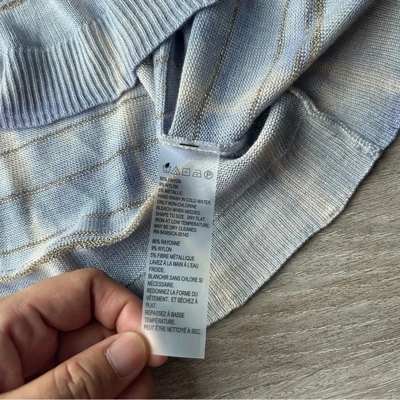 Tan  Jay Ombre Metallic Knitted Sleeveless Tunic - Picture 8 of 12